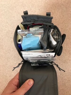Packed kit (it's tight but fully accessible)