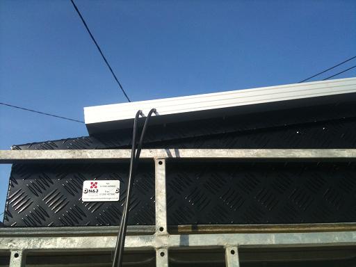140 watt solar panel fitted to roofbox